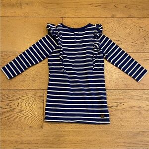 Cute & Classic Navy Striped Dress - Tea Collection 4T